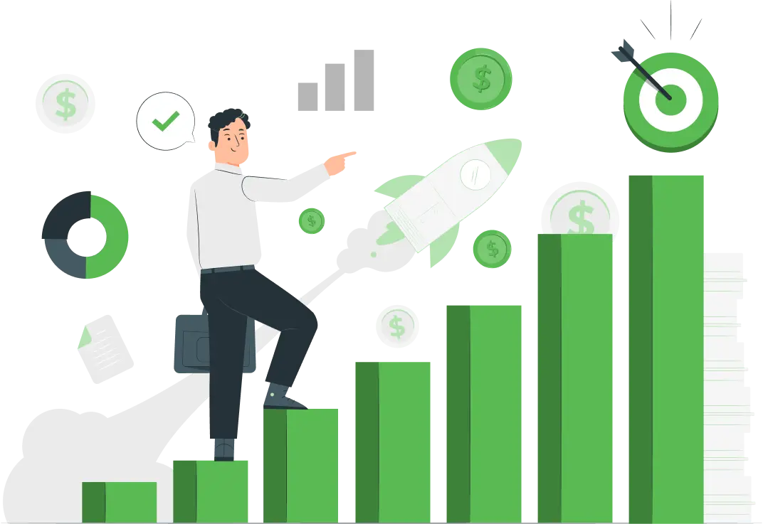 Business growth illustration